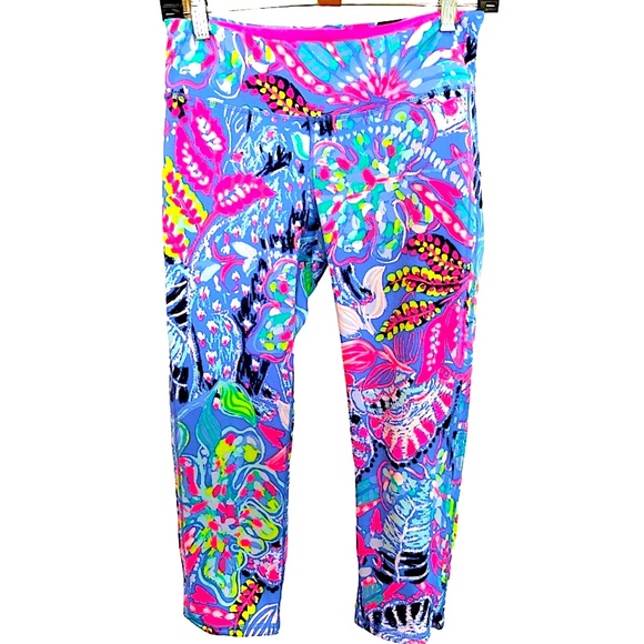 Lilly Pulitzer Pants - Lilly Pulitzer Luxletic Weekender Leggings Multi Fantasy Garden Size Medium